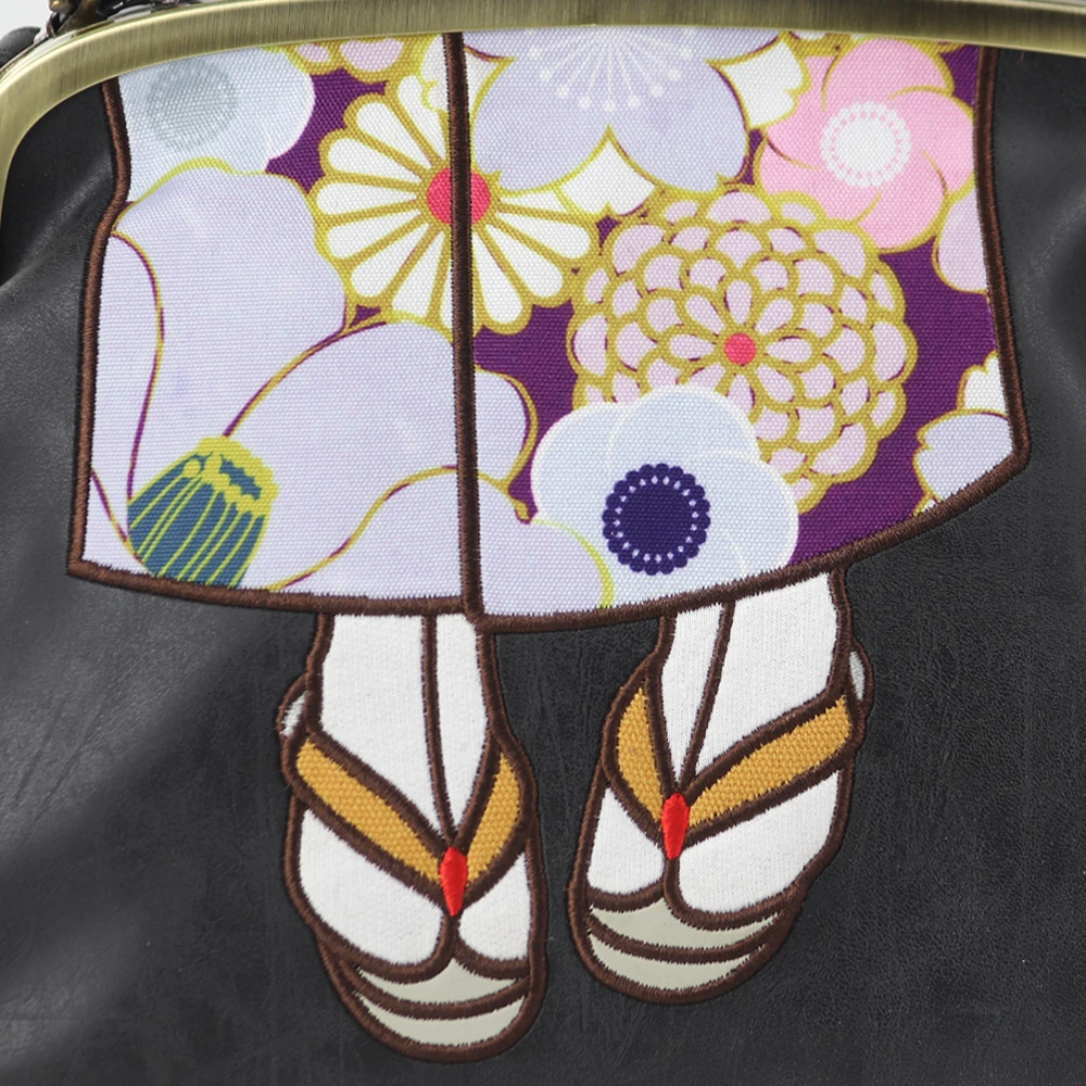 traditionell japanische Handtasche Beuteltasche passt zum Kimono oder jeden Tag 